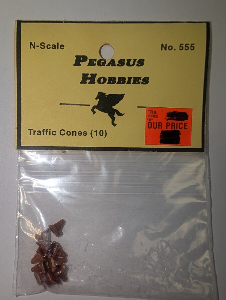 Pegasus Hobby 555 N Scale Traffic Cones (Pack of 10)