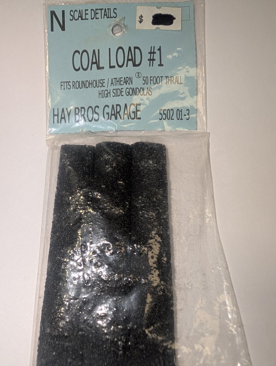Haybros 5502 N Scale Coal Load #1 For 50' Thrall High Side Gondolas