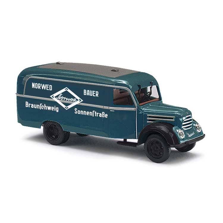 Busch 51814 HO Norwegian Bauer Braunschweig 1953 Robur Garant K 30 Cargo Van