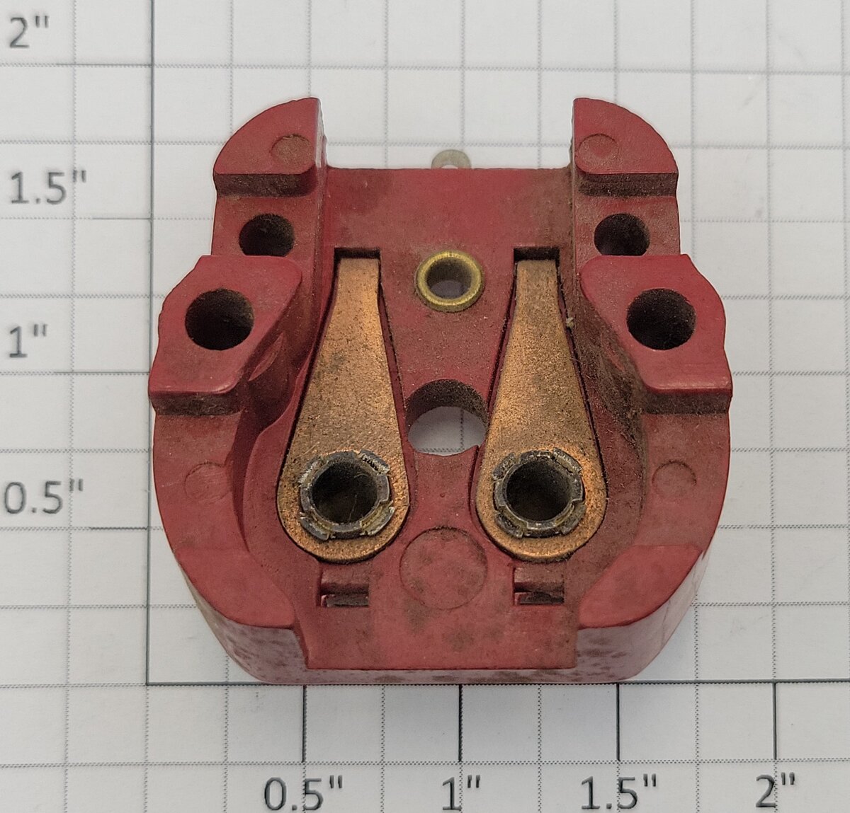 Lionel 2020M-30 Red Atomic Brush Plate Assembly