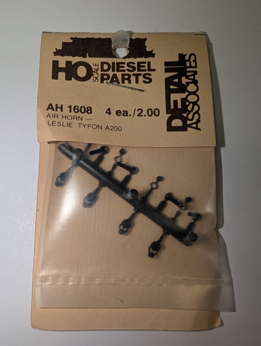 Detail Associates AH1608 HO Air Horn Leslie Tyfon A200 (Pack of 4)