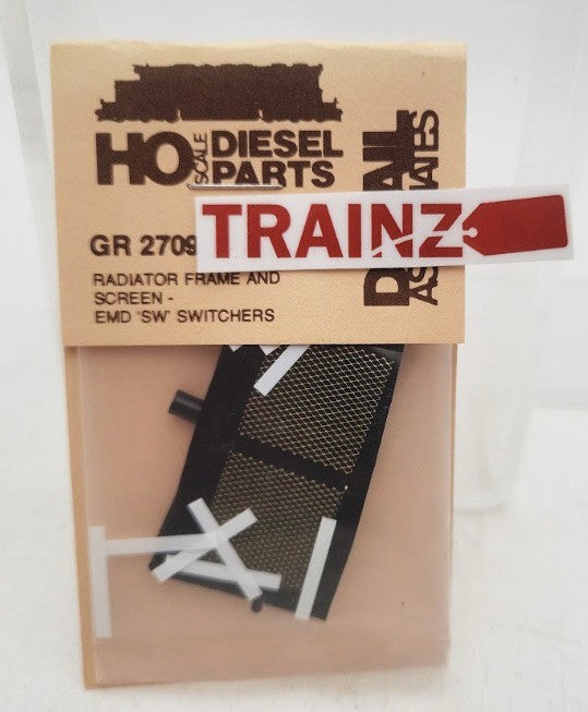 Detail Associates 2709 HO Scale Radiator Frame & Screen EMD SW Switchers Kit