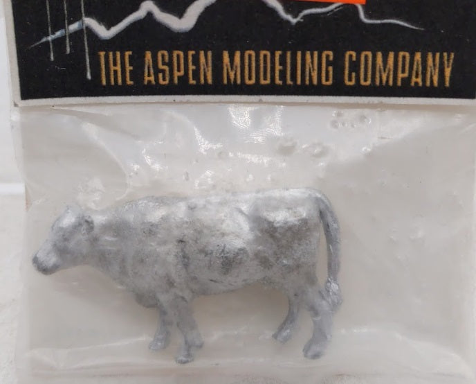 Aspen Modeling Company S-19 S Scale Cow Unpainted Metal Figure