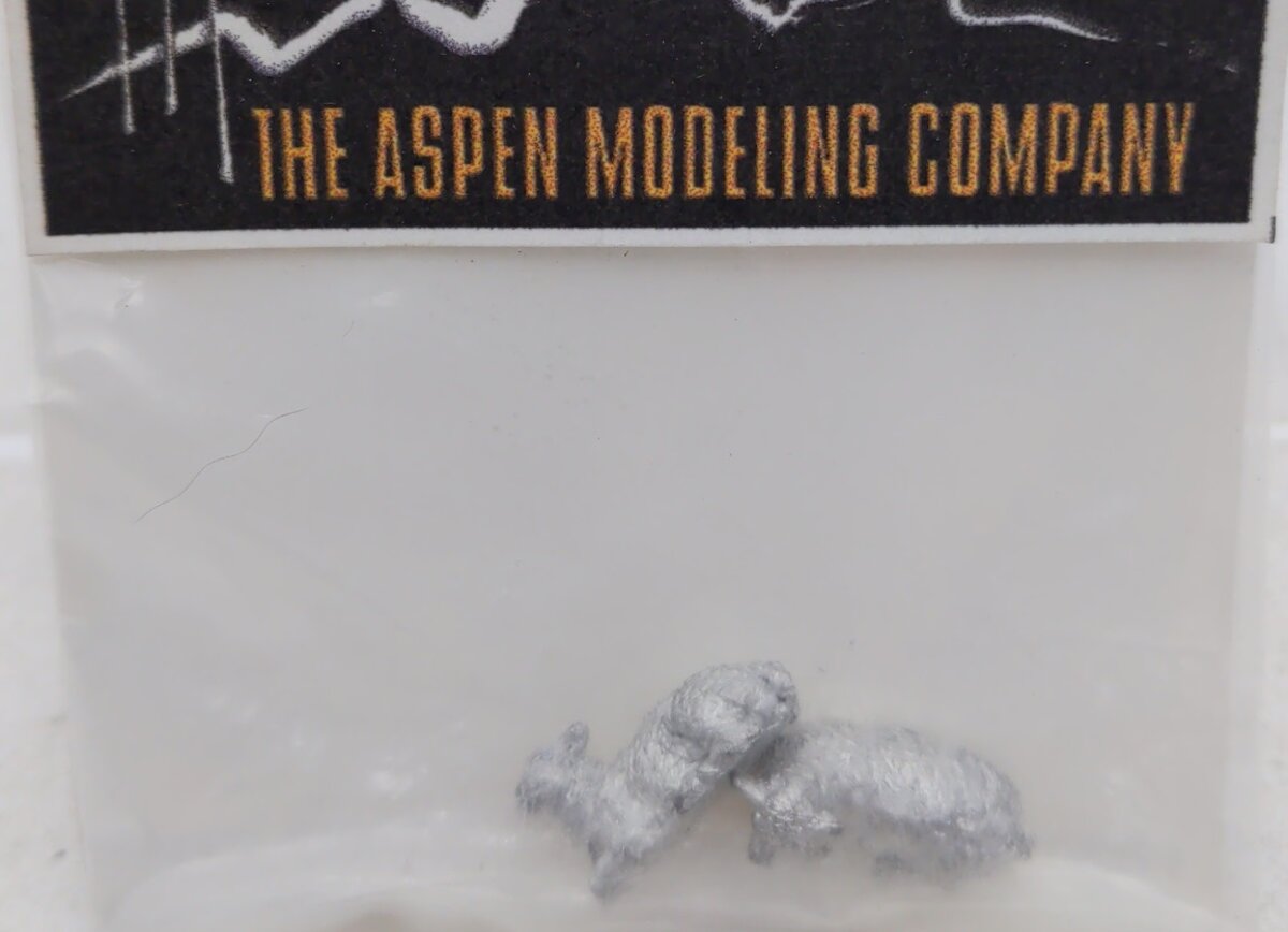 Aspen Modeling Company S-15 Sheep Metal Unpainted Figure (Pack of 2)