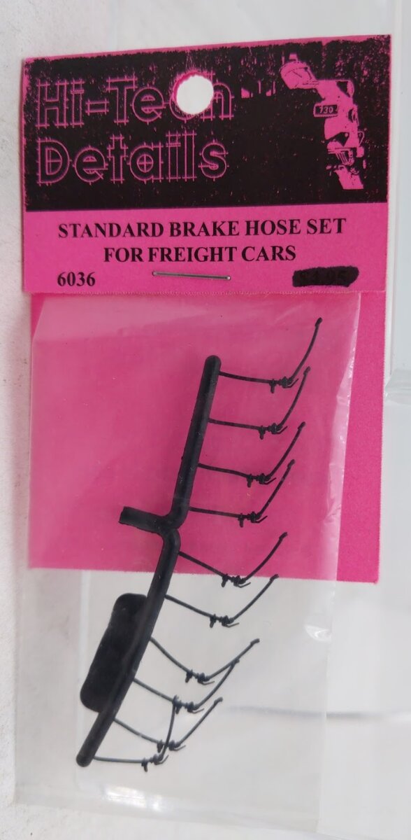 Hi-Tech Details 6036 HO Scale Standard Brake Hose Set For Freight Cars