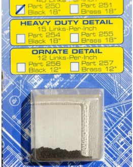 Builders-in-Scale 250 Multi-Scale Black Precision Detail 18" Chain