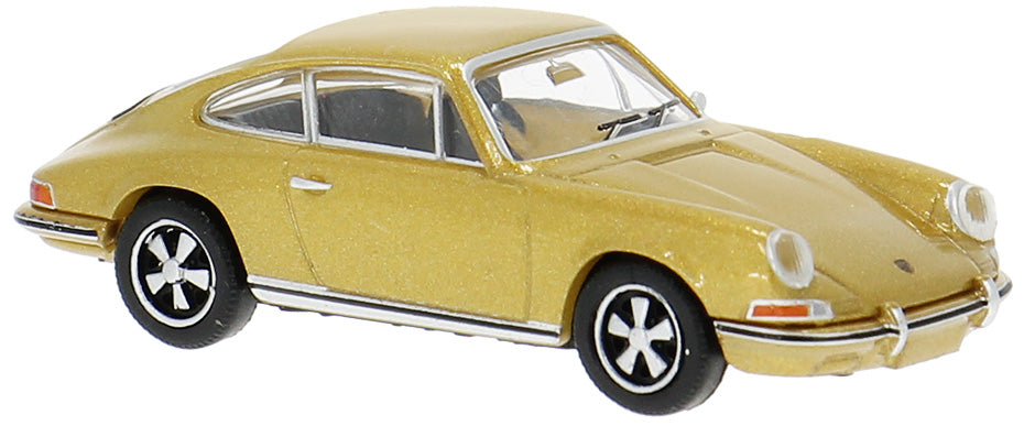Brekina Automodelle 16233 HO Assembled Gold 1968-1973 Porsche 911 Coupe