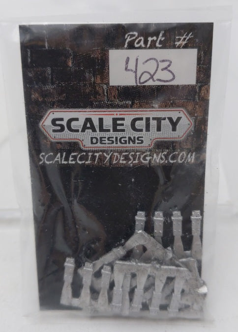 Scale City Designs 423 O Scale Shed Door Hinges Metal Part