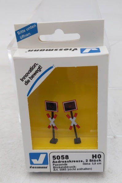 Viessmann 5058 H0 St. Andrew's Crosses (Pack of 2)