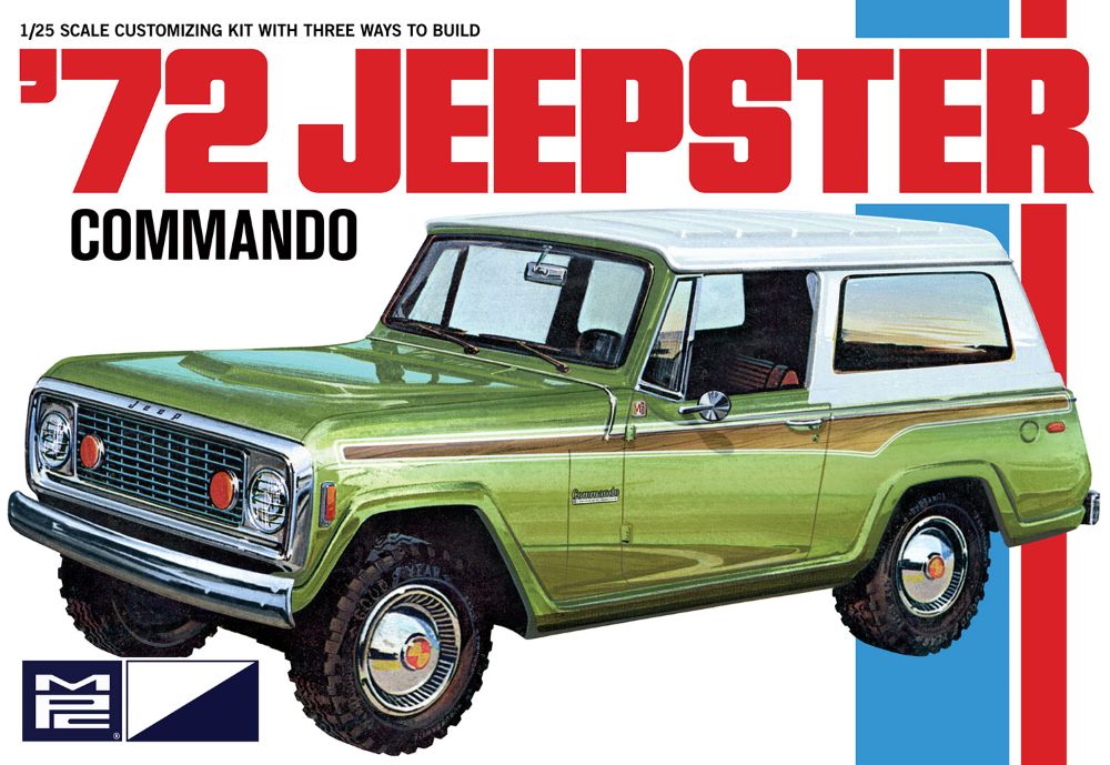MPC 1021 1:25 1972 Jeepster Commando Plastic Model Kit
