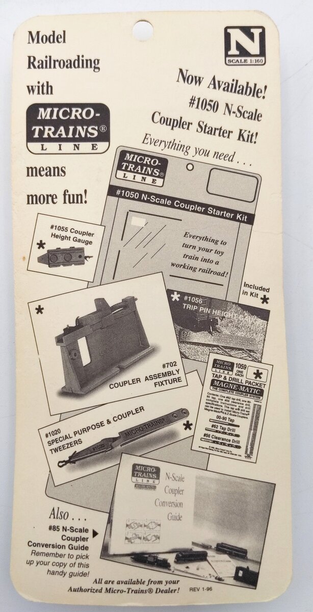 Micro-Trains 2002 N Scale Coupler Conversion Kit Fits: Kato