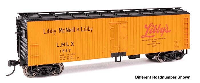 Walthers 910-41314 HO Libby 40' Wood Reefer with Steel Ends RTR LMLX #1590