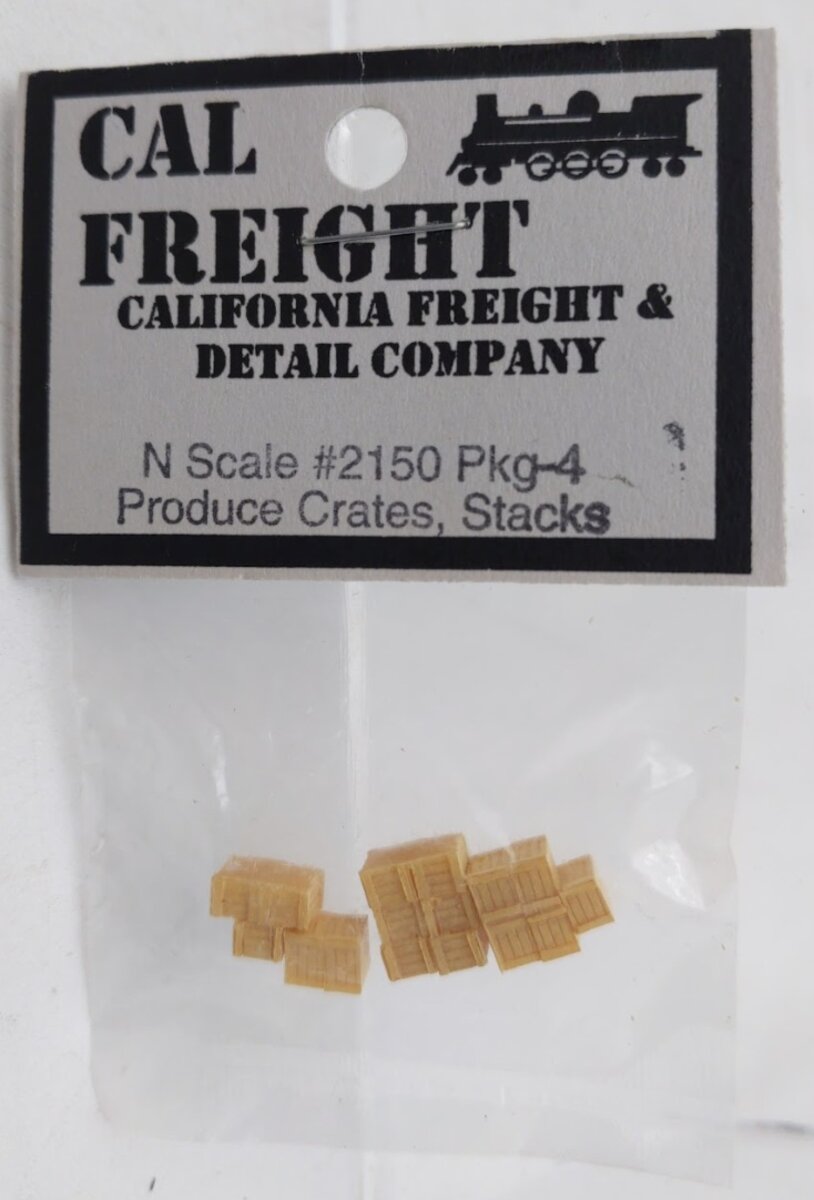 California Freight & Detail 2150 N Scale Produce Crates Stacks (Pack of 4)