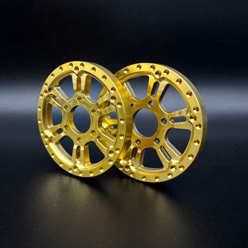 Reef's RC REEFS256 Brass 1.9 "BLADE" Wheel Face (Pack of 2)