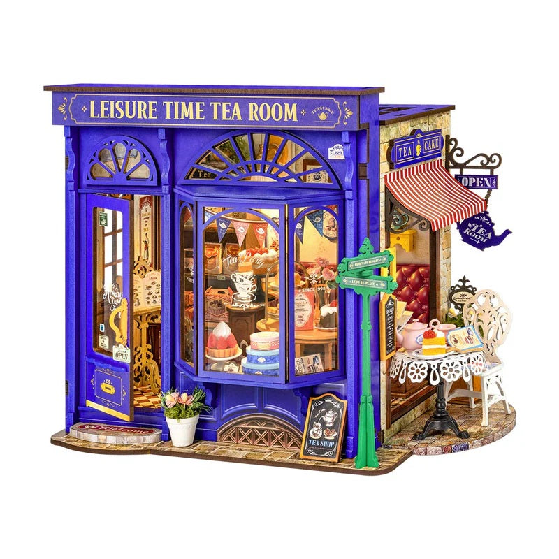 Robotime DG171 1:16 Rolife Leisure Time Tea Room DIY Miniature House