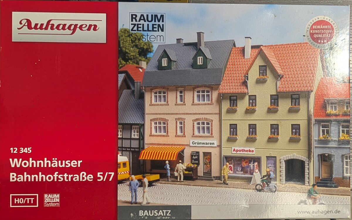 Auhagen 12 345 HO Scale Station Street 5/7 Building Kit