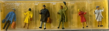 Preiser 4028 HO Various Travelers & Townspeople Figures (Set of 6)