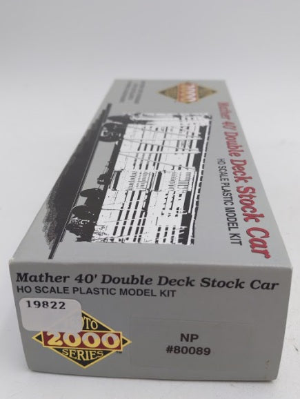 Proto 2000 8089 HO Northern Pacific Mather 40' Double-Deck Stock Car # 8089 Kit