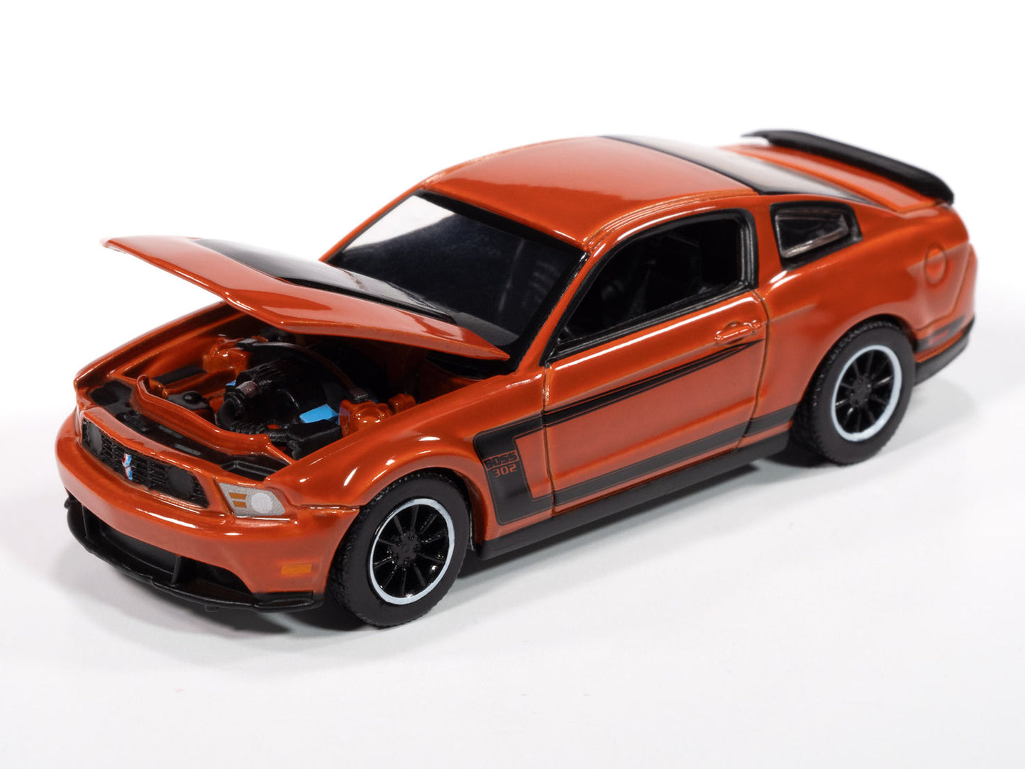 Auto World AWSP186-B-CASE 1:64 Orange 2012 Ford Mustang Boss 302 (Pack of 6)