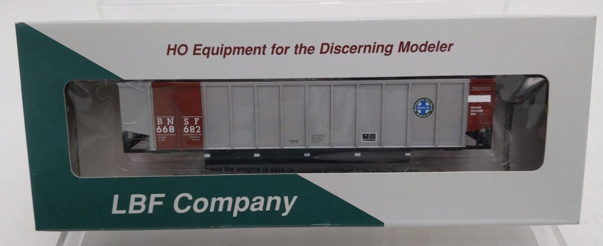 LBF 668682 HO Scale Brown & Silver BNSF Johnstown Coalporter 12 of 48
