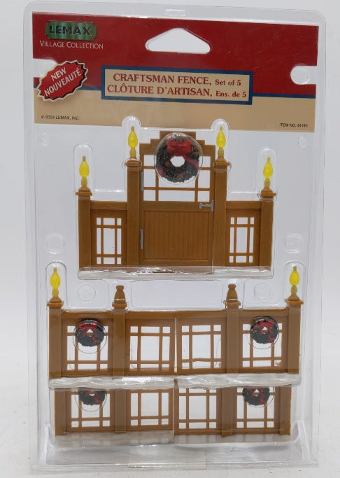 Lemax 44180 Village Collection Craftsman Fence (Set of 5)