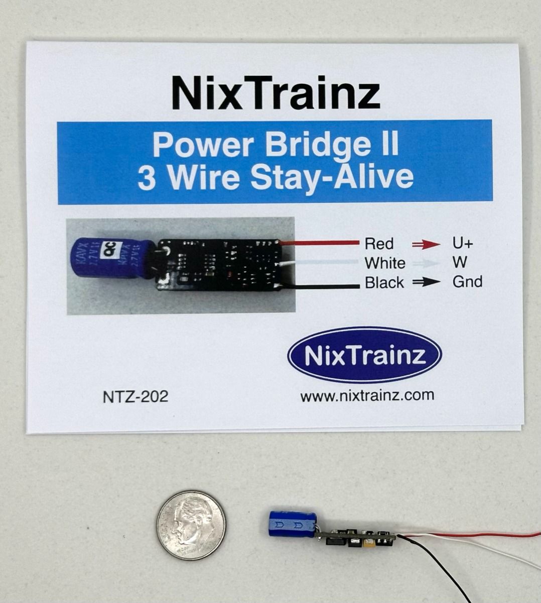 Nixtrainz NTZ-202 Power Bridge II 3 Wire Stay-Alive