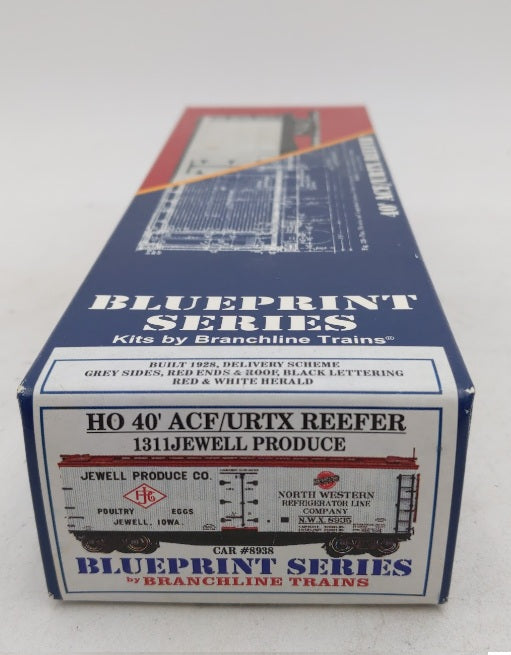 Branchline Trains 1311 40' ACF/URTX Reefer Jewel Produce CNW Kit