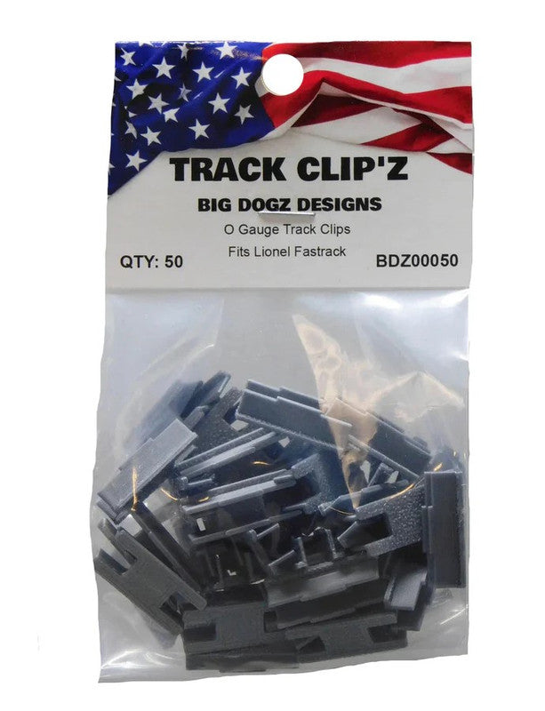 Big Dogz Designs BDZ00050 O Lionel Fastrack Track Clips (Pack of 50)