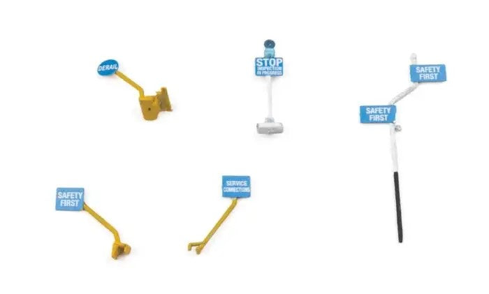 Walthers 933-4162 HO Blue Flags Kit (Set of 50)