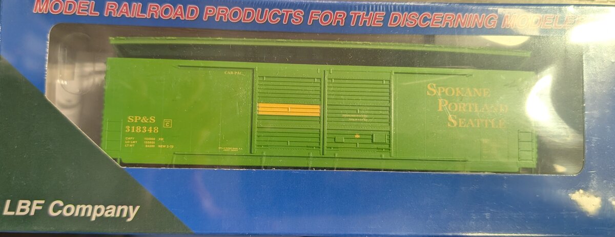 LBF 2204 HO Scale Spokane Portland & Seattle FMC Boxcar #318348