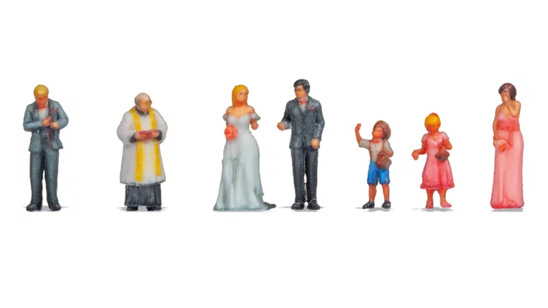 Noch 35440 N Wedding Figures (Set of 7)