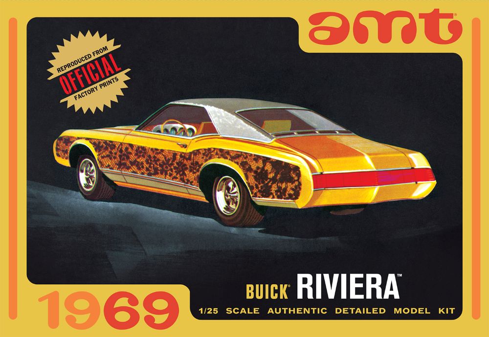 AMT 1486 1:25 1969 Buick Riviera Car Plastic Model Kit