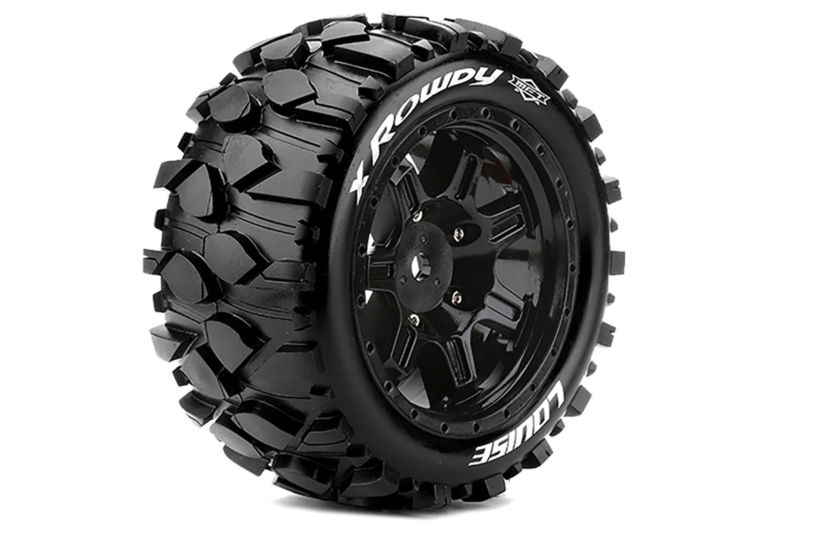 Louise R/C LT3351BM X-MAXX 24mm Hex MFT X-Rowdy Sport Monster Truck Tires