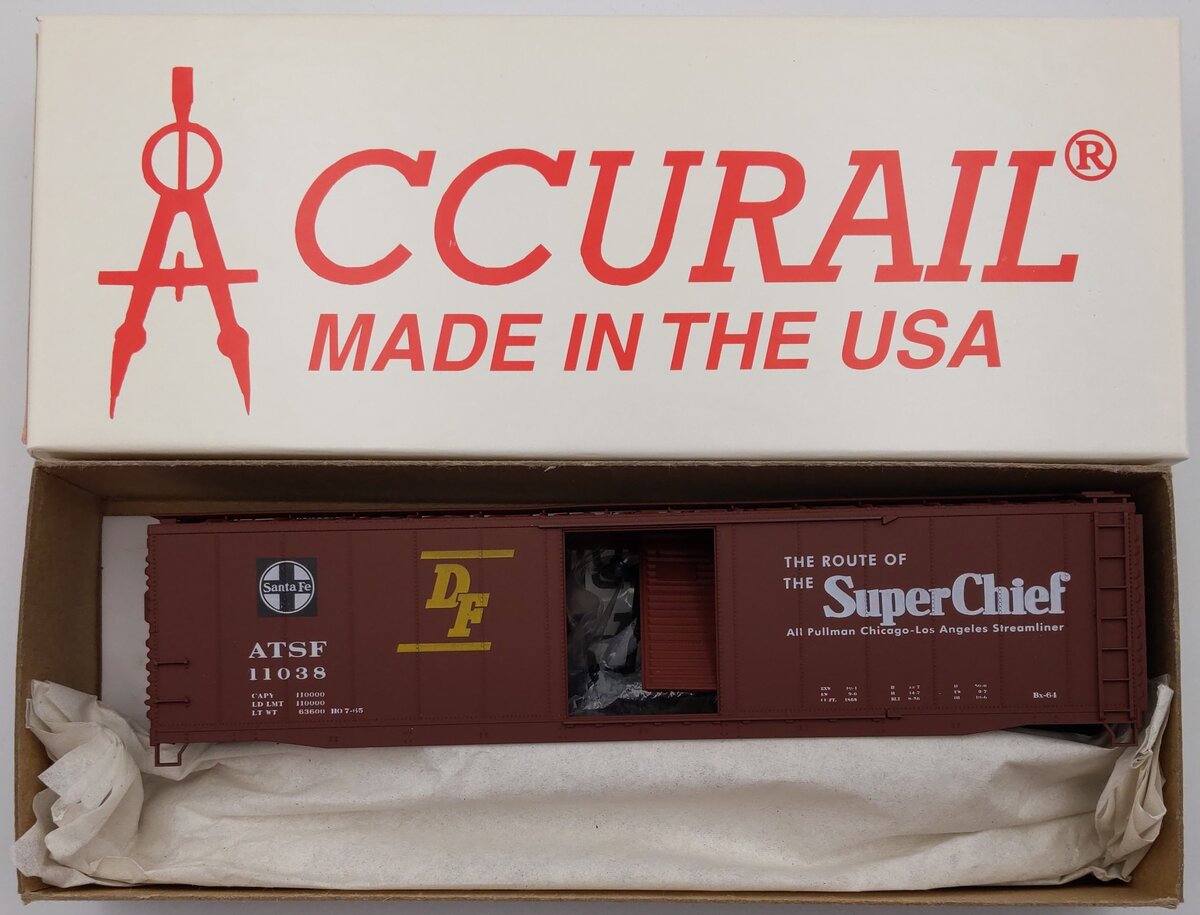 Accurail 5001.1 HO Santa Fe 50' AAR Steel Boxcar # 11038 Kit