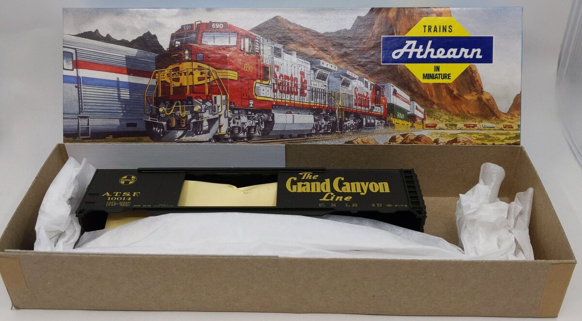 Athearn 2908B HO Santa Fe Grand Canyon 50' Map Boxcar Kit #10014