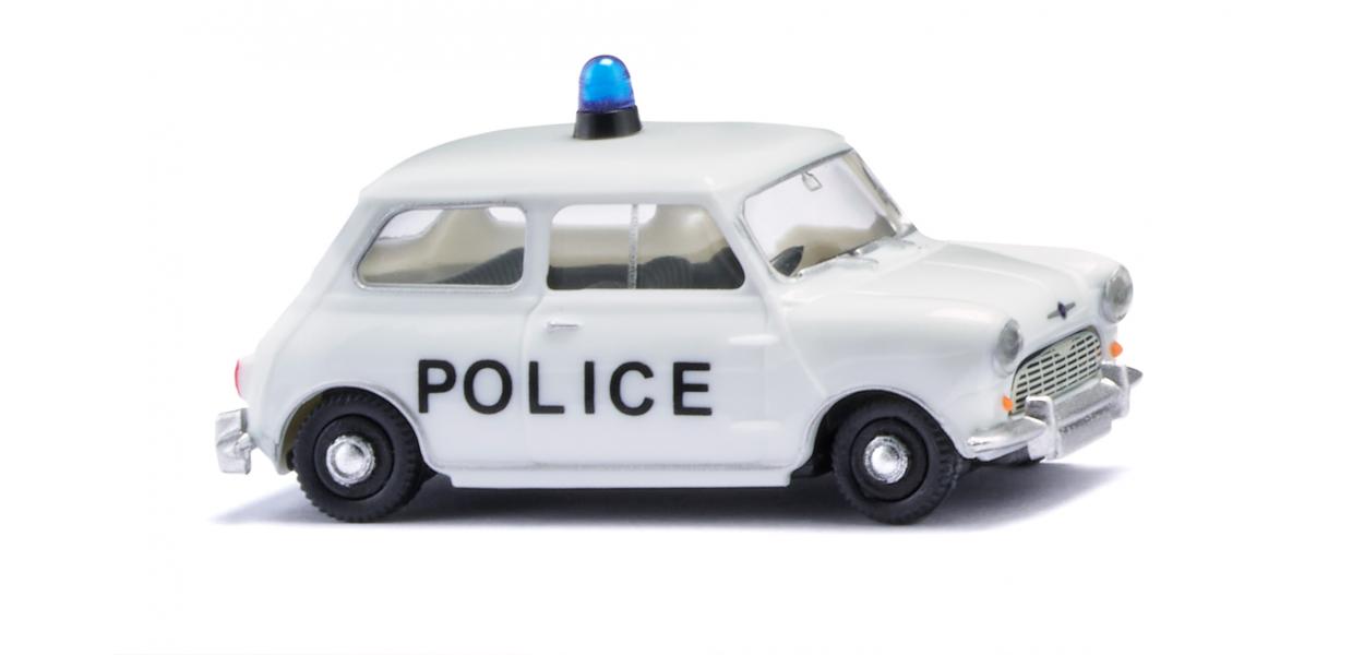 Wiking 022607 HO Morris Mini-Minor Police Patrol Car