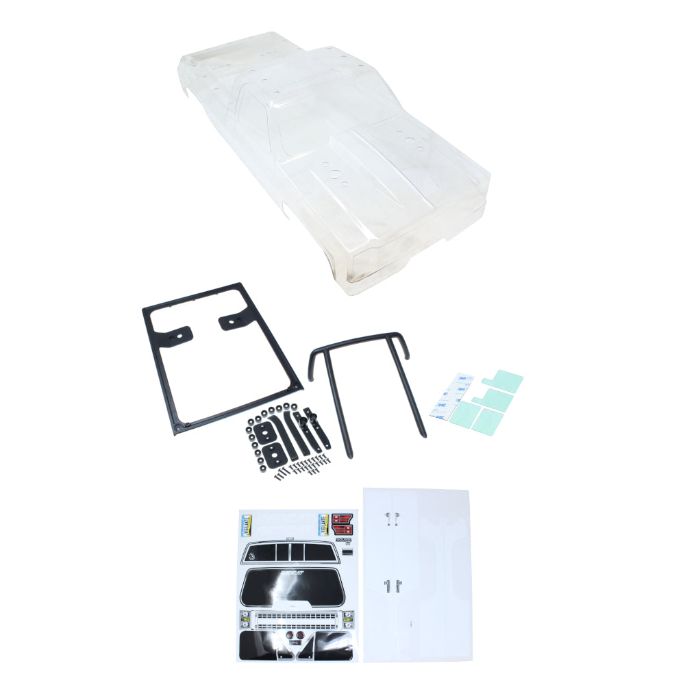 Redcat Racing RER27430 1:5 Clear Vigilante Body with Decals and Accessories Set