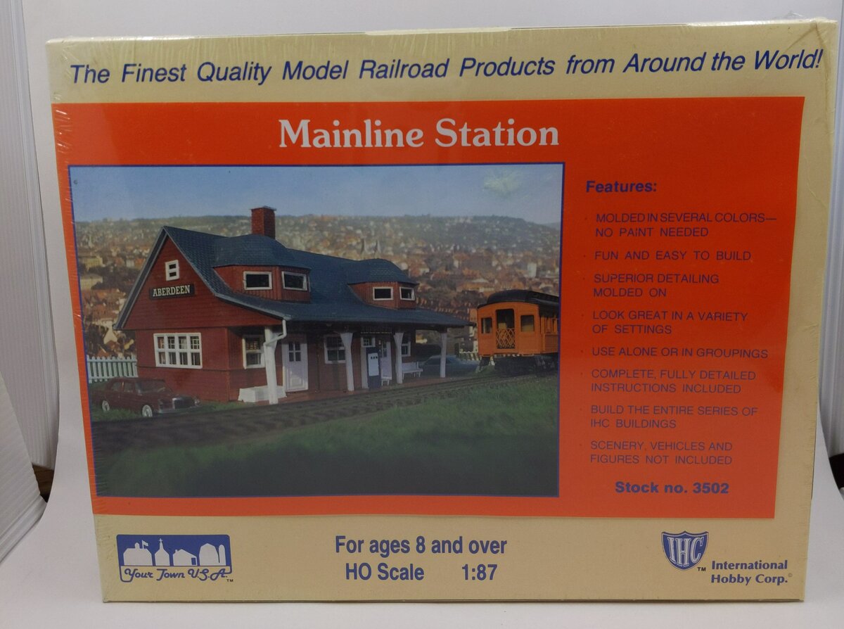 IHC 3502 HO Scale Mainline Station Structure Building Kit