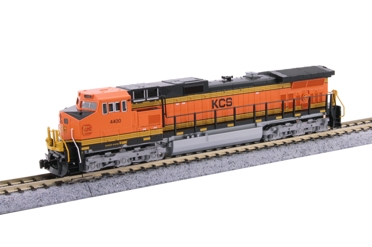 Kato 176-3519-DCC N KCS GE C44-9W Diesel Locomotive w/Pre-Installed DCC #4400