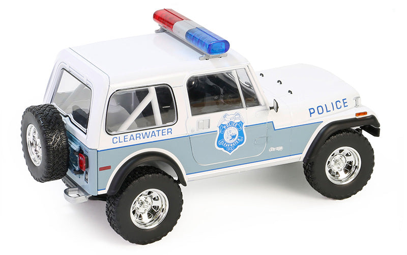 Greenlight Collectibles 19140 1:18 CPD 1982 Jeep CJ-7 Diecast Model