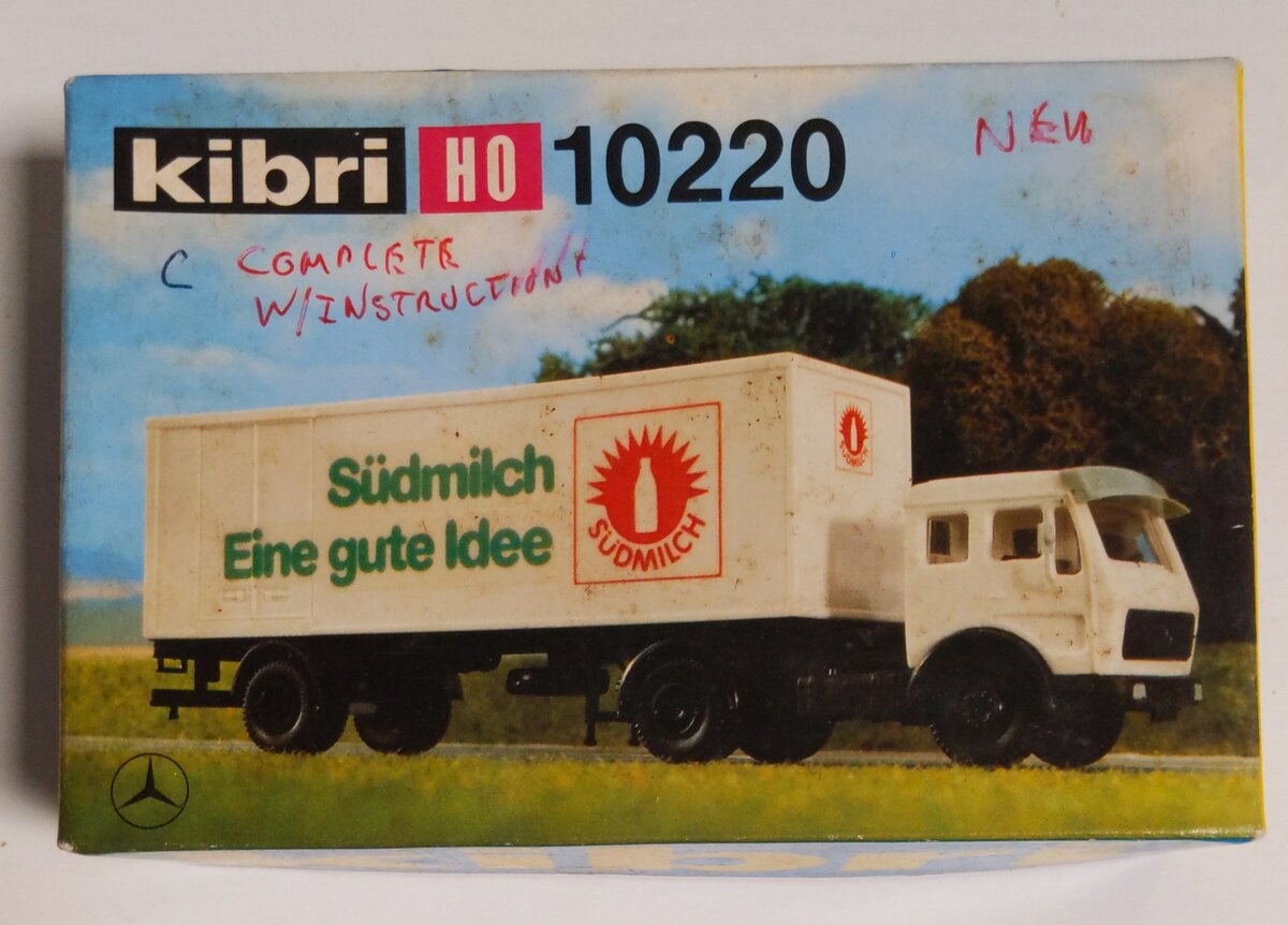 Kibri 10220 HO Scale Sudmilch Eine GuteIdee Tractor Trailer Building Kit