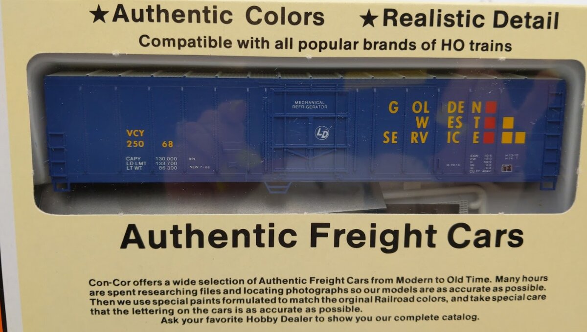 Con-Cor 0001-009805-4 HO Scale Golden West Service 57’ Mechanical Reefer Kit
