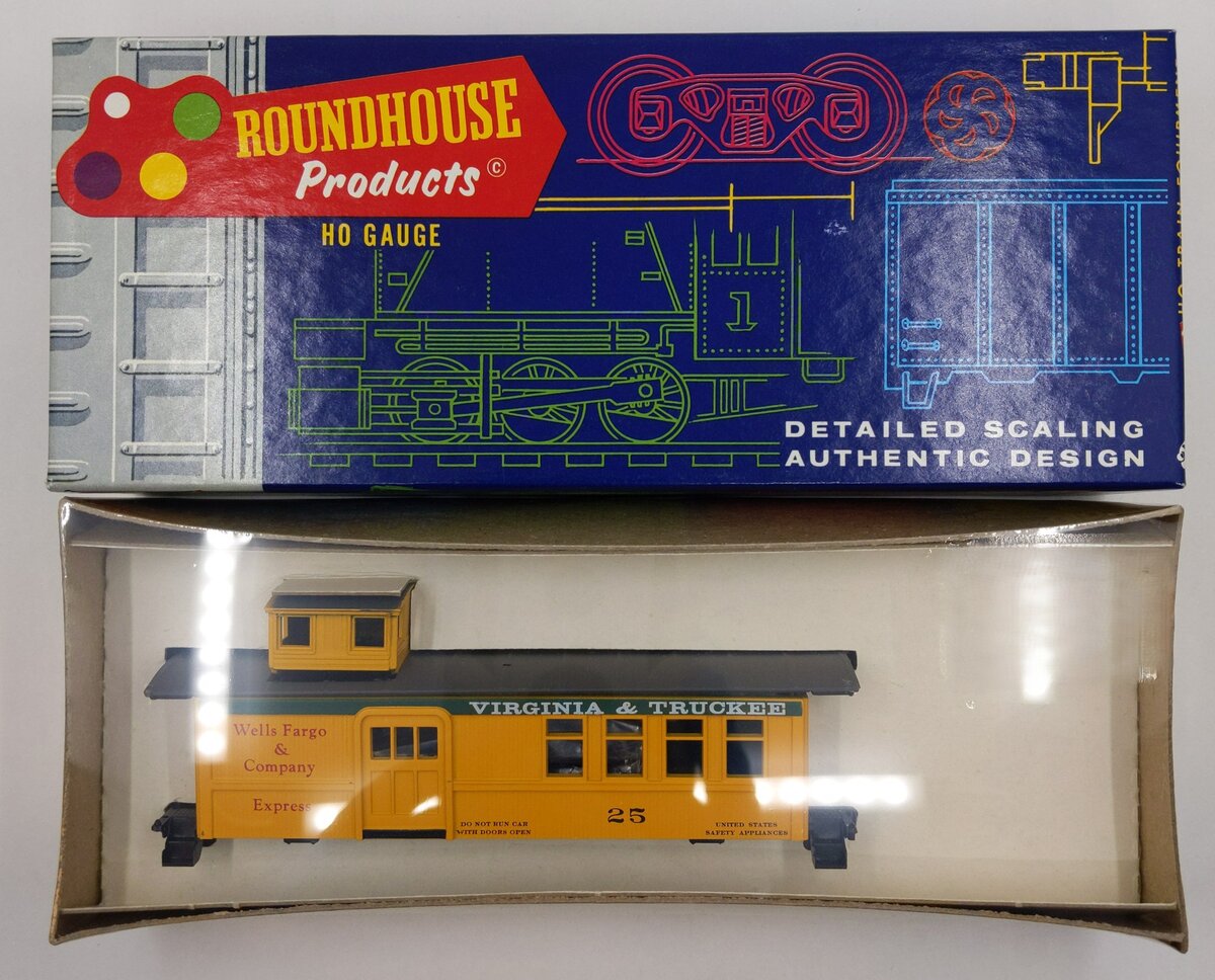 Roundhouse 3008 V & T #25 DROVER SIDE DOOR CABOOSE Kit
