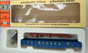 Con-Cor 0001-009028 HO Scale 54' Alaska Railroad Milk Gondola with Load