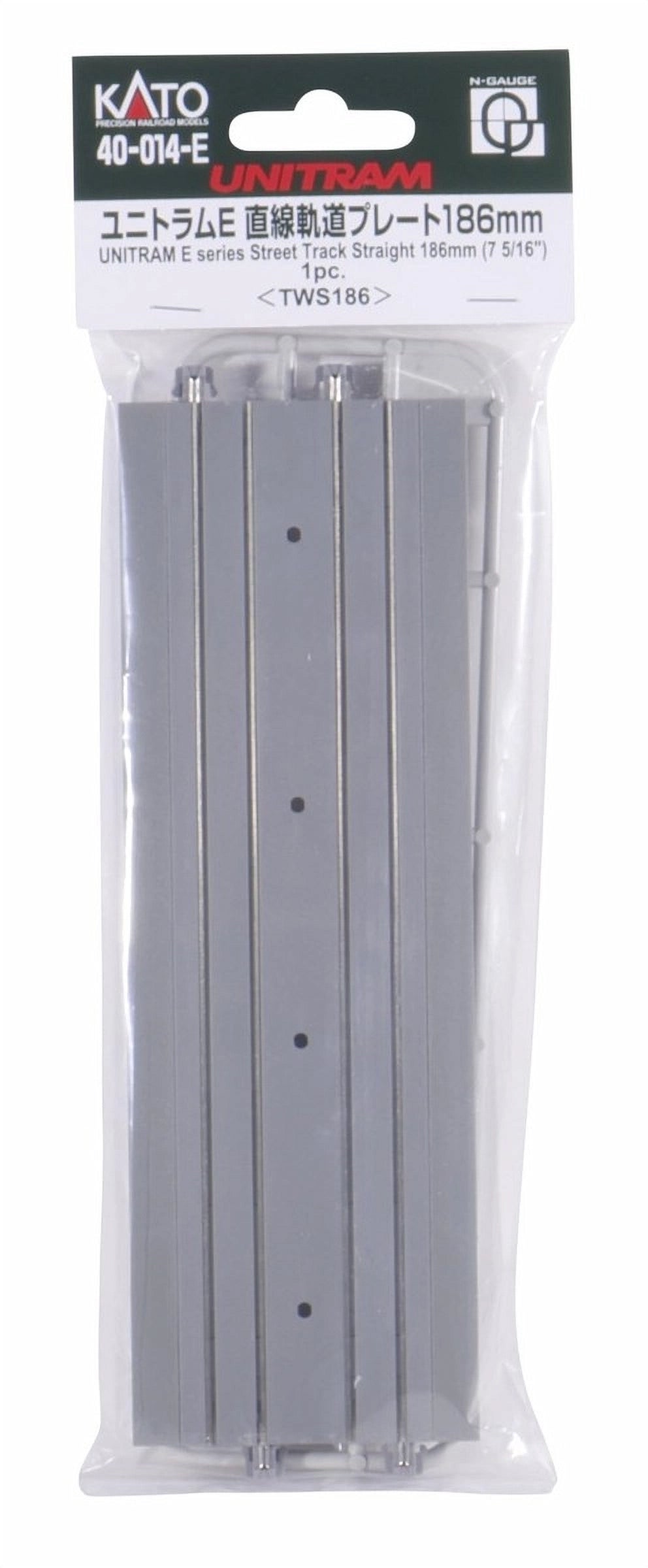 Kato 40-014-E N UNITRAM E 186mm Straight Track Plate