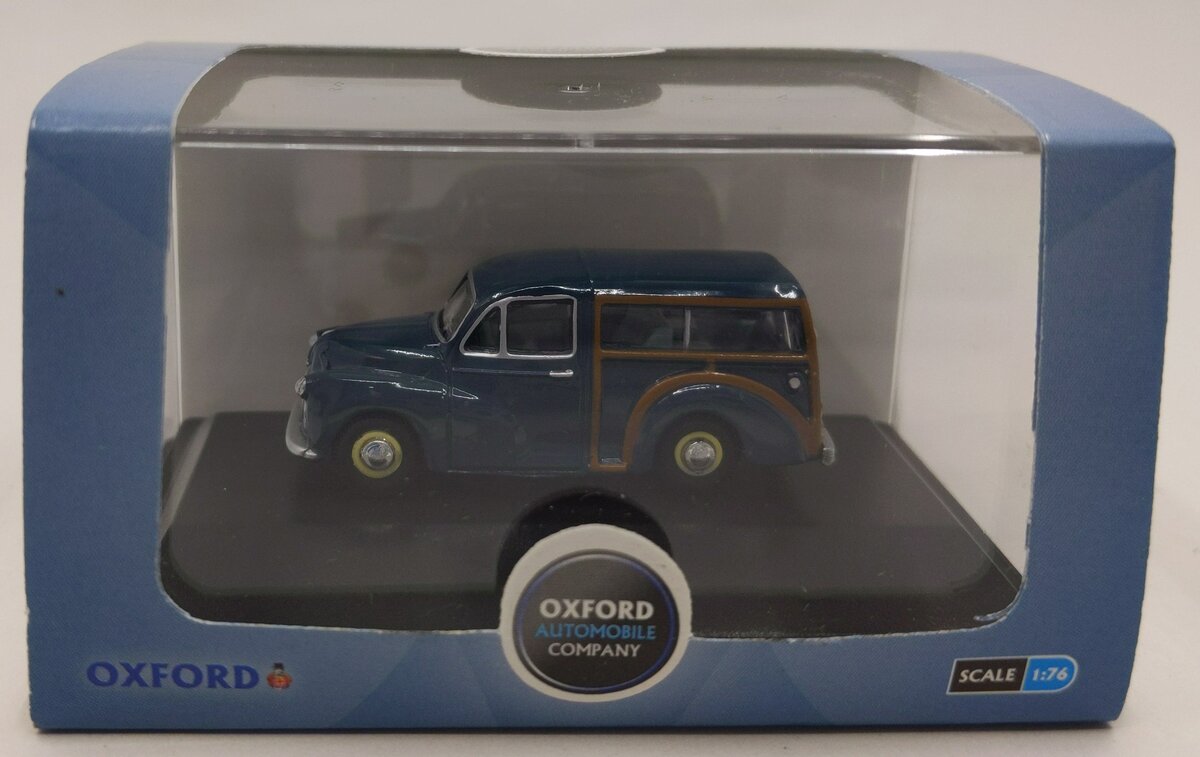 Oxford Diecast 76MMT002 1/76 Morris Minor 1000 Traveler Trafalgar Blue
