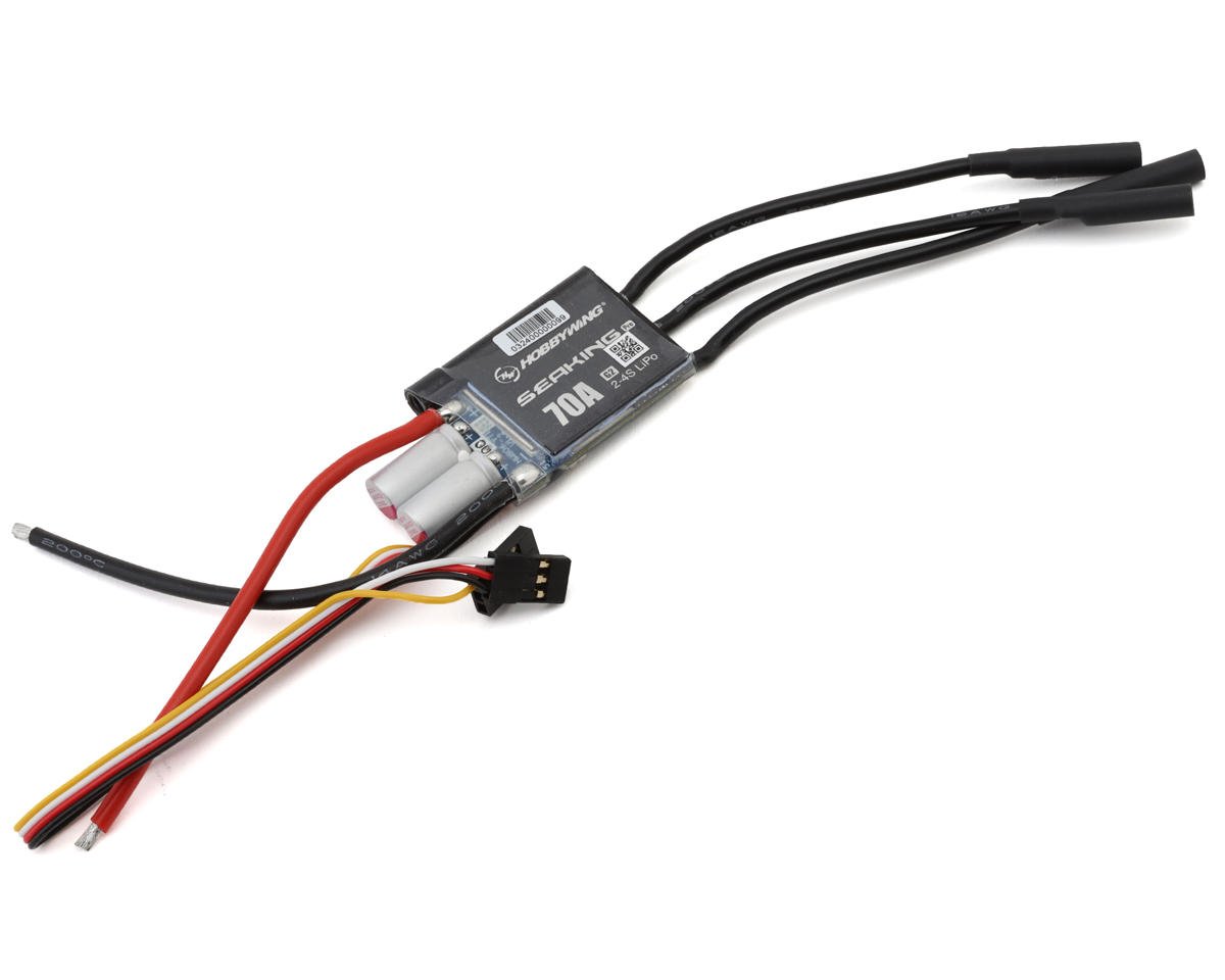 HobbyWing 30302560 SeaKing 2-4S PRO G2 70A Brushless Marine ESC