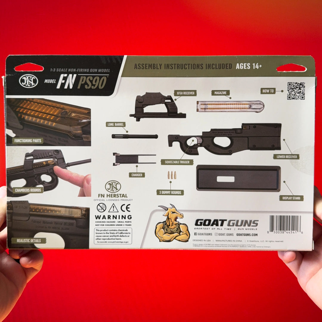 GoatGuns P90-LONG 1:3 FN PS90 Carbine Diecast Model