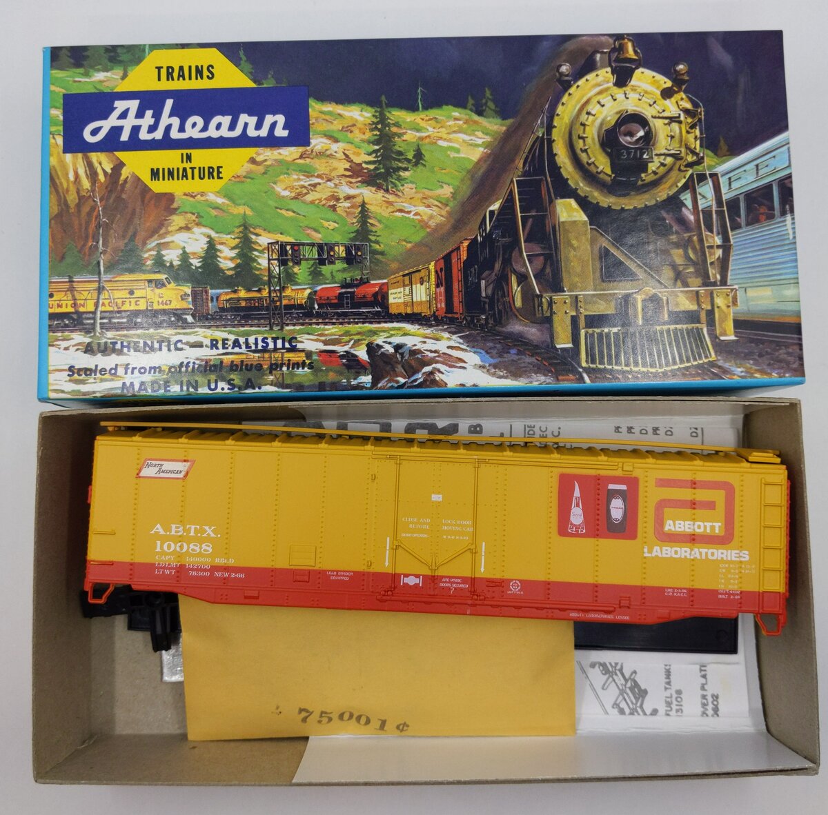 Athearn 5275 50 FT PD Box Abbott Laboratories Kit #10088