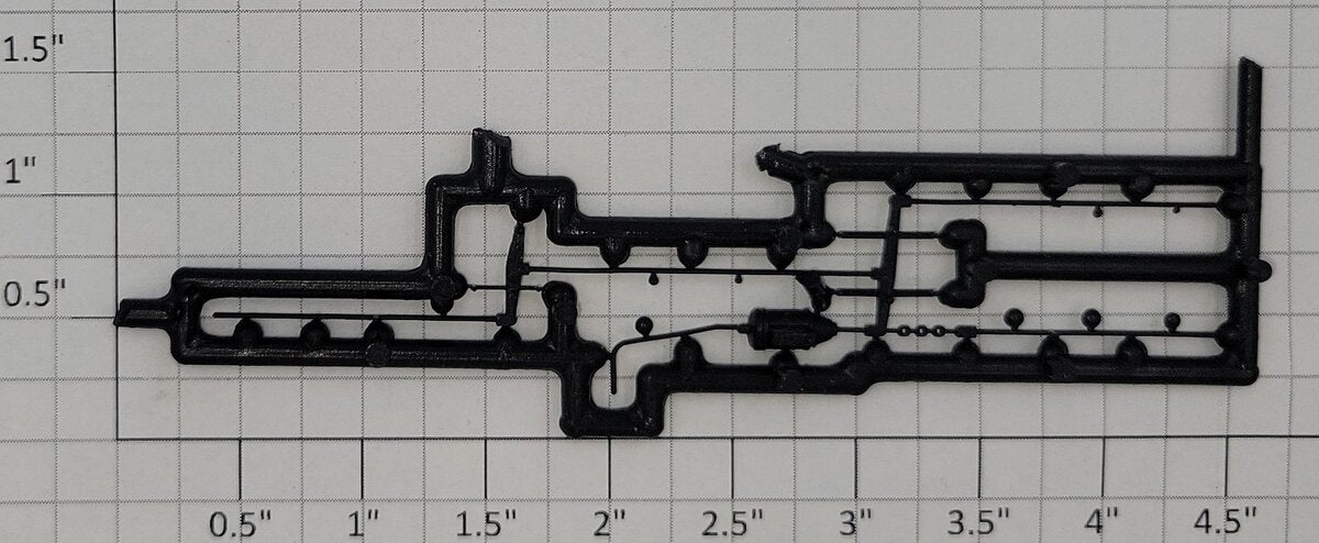 S-Helper 652-04-02-BK Black Cylinder, Brake, Lever, and Rigging Sprue